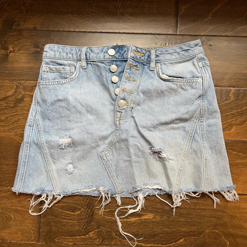 We the Free Jean Skirt